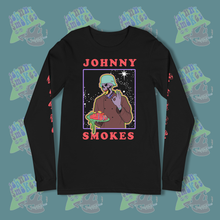 Load image into Gallery viewer, Johnny Smokes in Space Long Sleeve