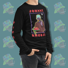 Load image into Gallery viewer, Johnny Smokes in Space Long Sleeve