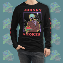 Load image into Gallery viewer, Johnny Smokes in Space Long Sleeve
