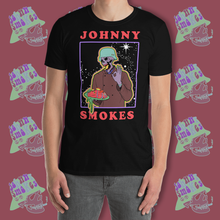 Load image into Gallery viewer, Johnny Smokes in Space Tee
