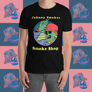 Johnny Smokes Tee- Black